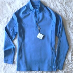 NWT Bobby Jones Madeleine Sky Blue 1/4 Zip Mock